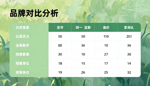 资金分配中的品牌对比分析报告使用建议